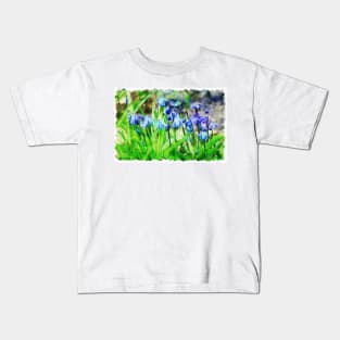 Scilla Spring Flowers 2 Kids T-Shirt